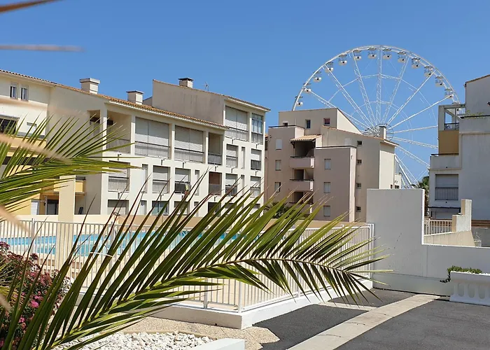 Apartment Charmant Apt Climatise Au Port Avec Parking & Piscine - Fr-1-801-9 Agde